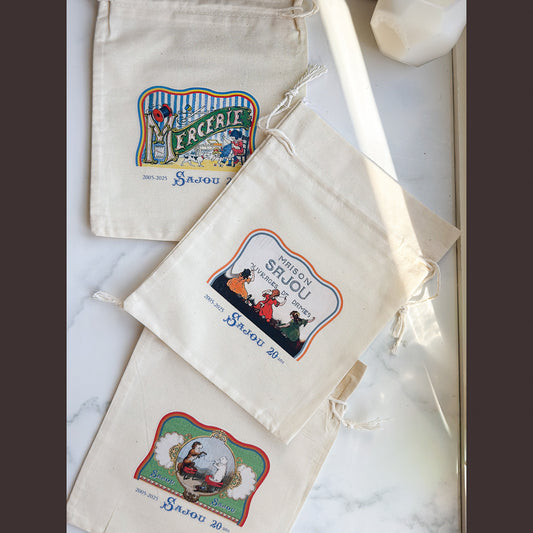 Sajou Small Cotton Project Drawstring Bag | Choose style