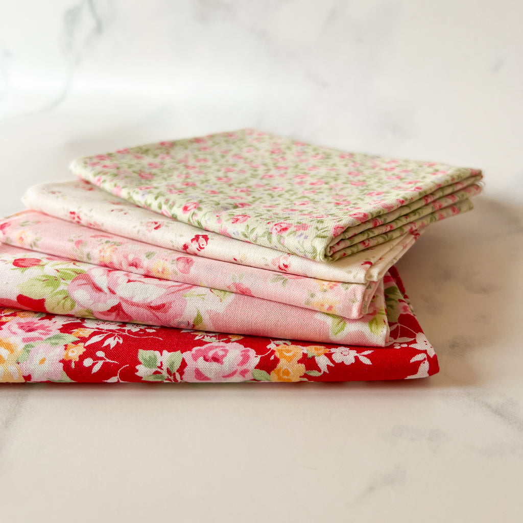 Soft and Sweet Floral Bundle Japanese Fabrics | 5 FQ