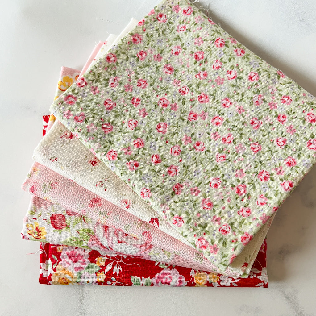 Soft and Sweet Floral Bundle Japanese Fabrics | 5 FQ