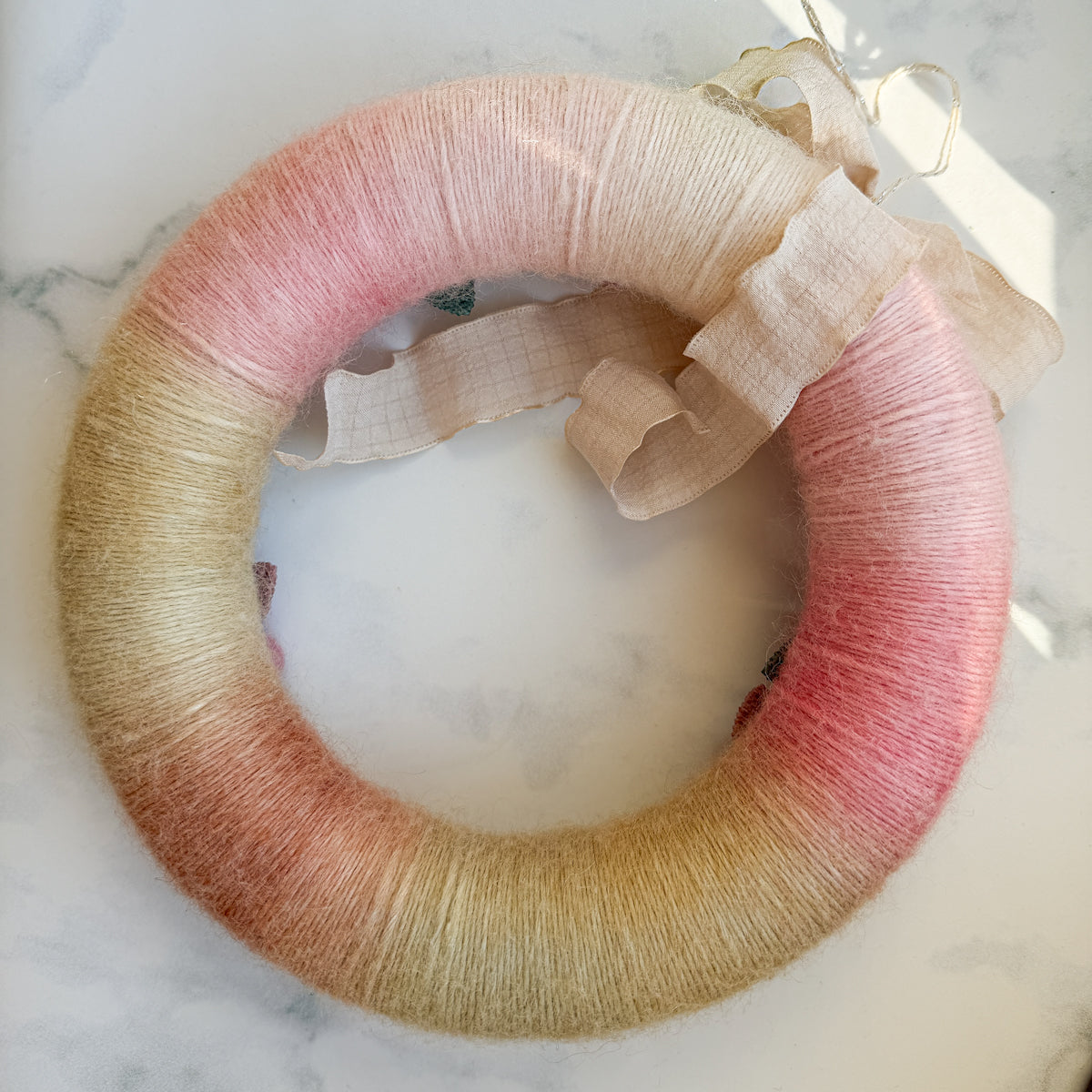Soft and Sweet Petite Holiday Christmas Handmade Wreath