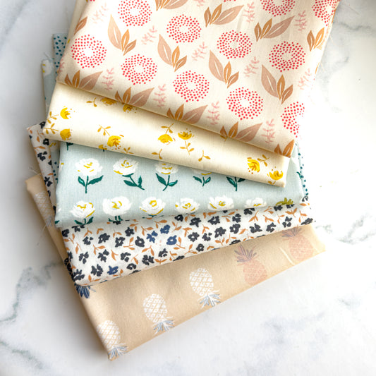 Subtle Spring Fabric Bundle by Amy Sinibaldi  | Five FQs