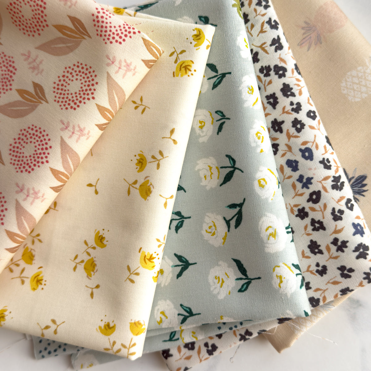 Subtle Spring Fabric Bundle by Amy Sinibaldi  | Five FQs