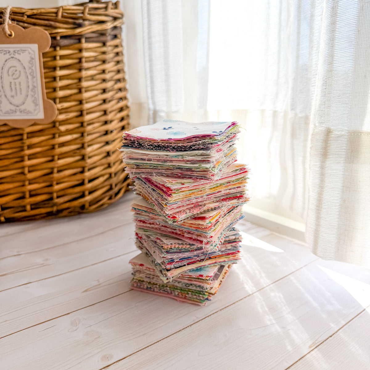 Mini Surprise Box of 2 1/2” squares Assorted Fabrics