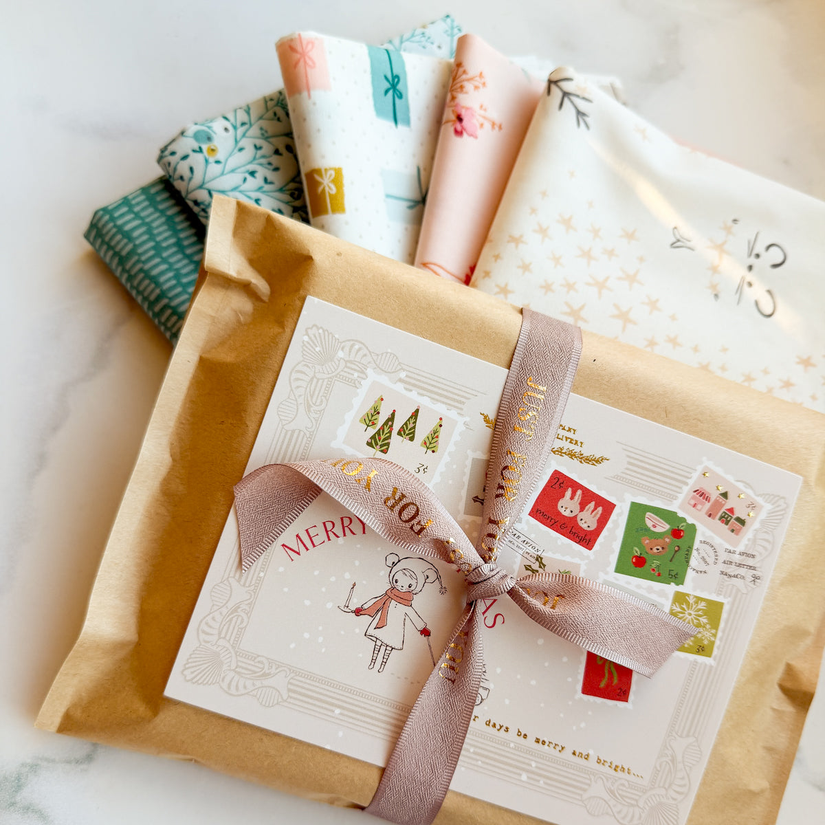 Sweet Holiday Fabric Bundle by Amy Sinibaldi  | Five FQs