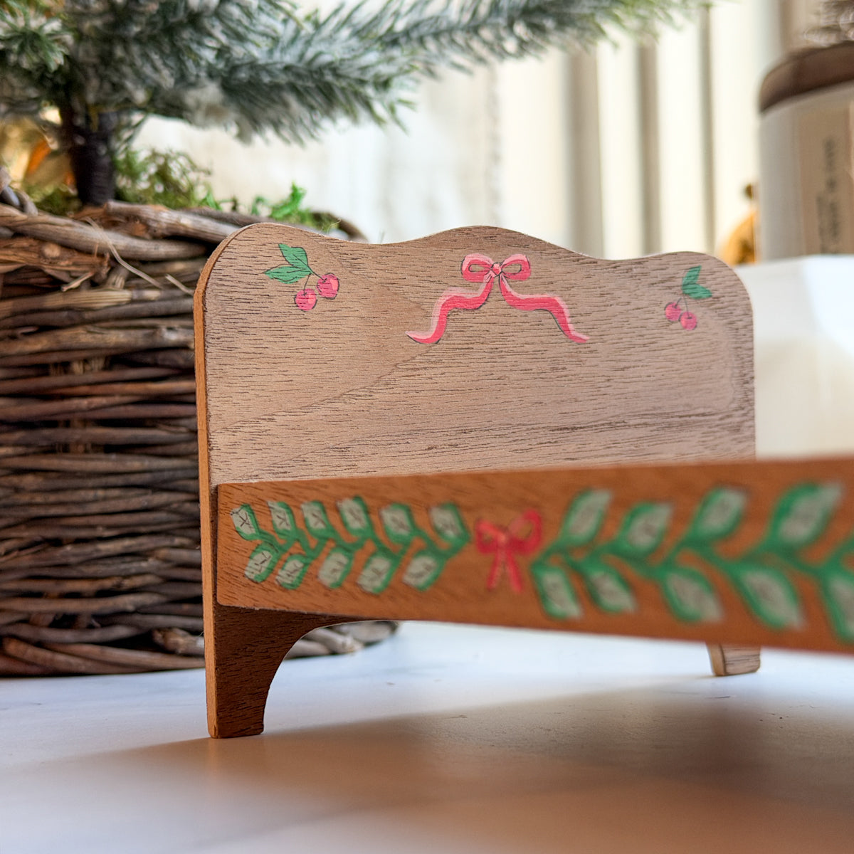 Three Bears Doll Bed and Bedding set