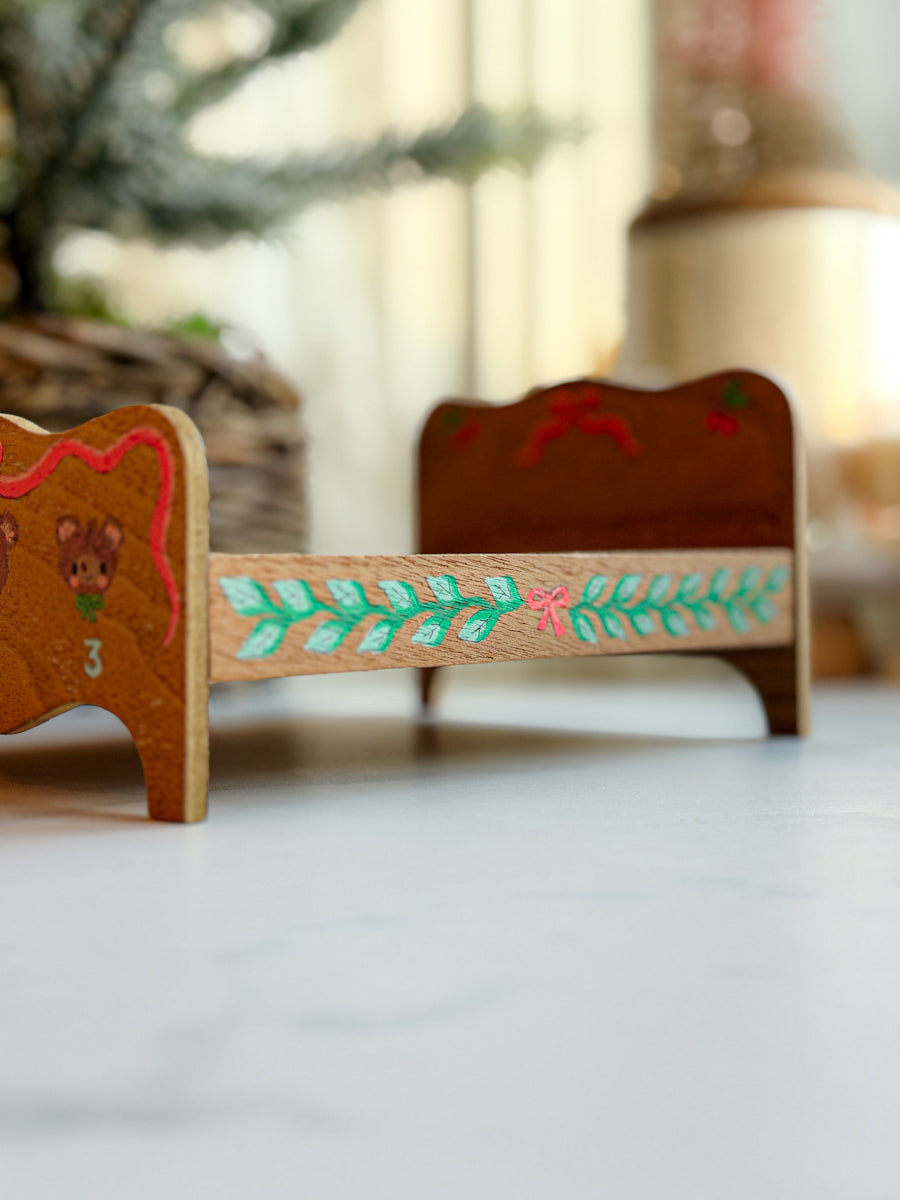 Three Bears Doll Bed and Bedding set