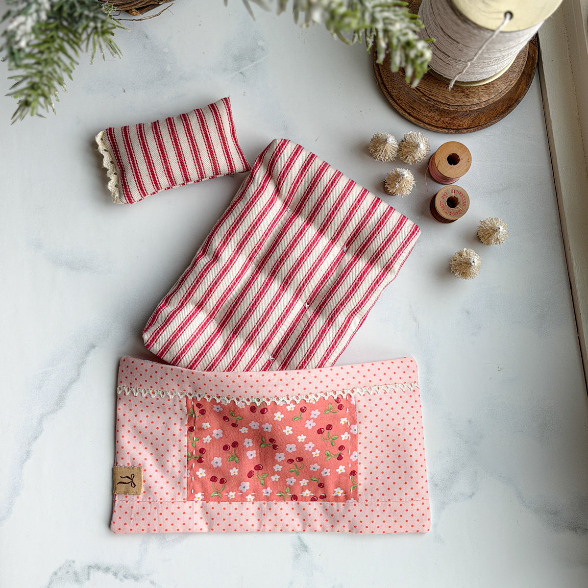 Three Bears Doll Bed and Bedding set