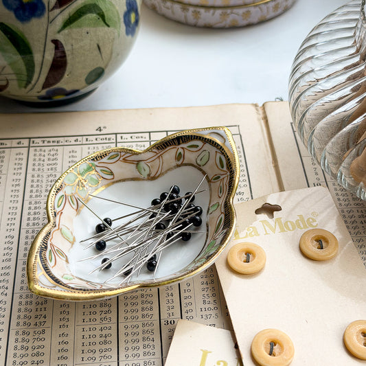 Antique Hand-painted Tiny Dish with Gold Trim by Noritake at nanaCompany