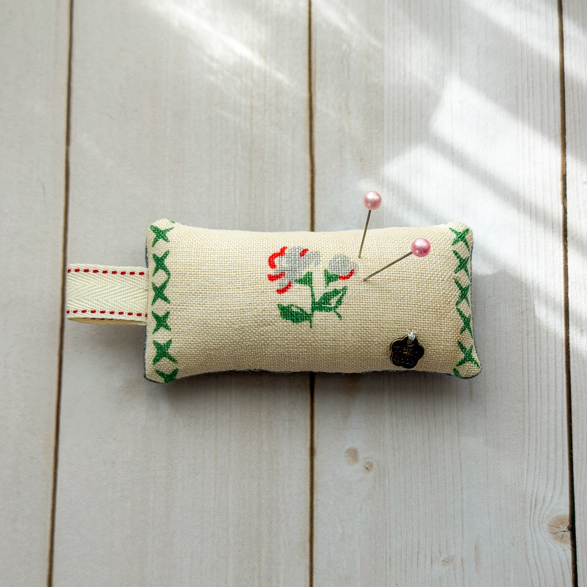 Vintage Floral Cotton Small Pincushion | Choose Style