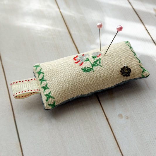 Vintage Floral Cotton Small Pincushion | Choose Style