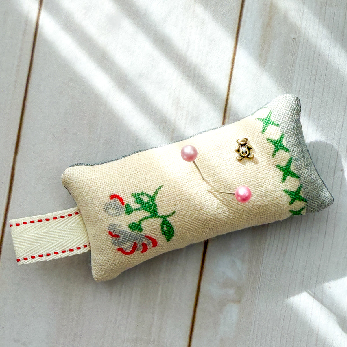 Vintage Floral Cotton Small Pincushion | Choose Style