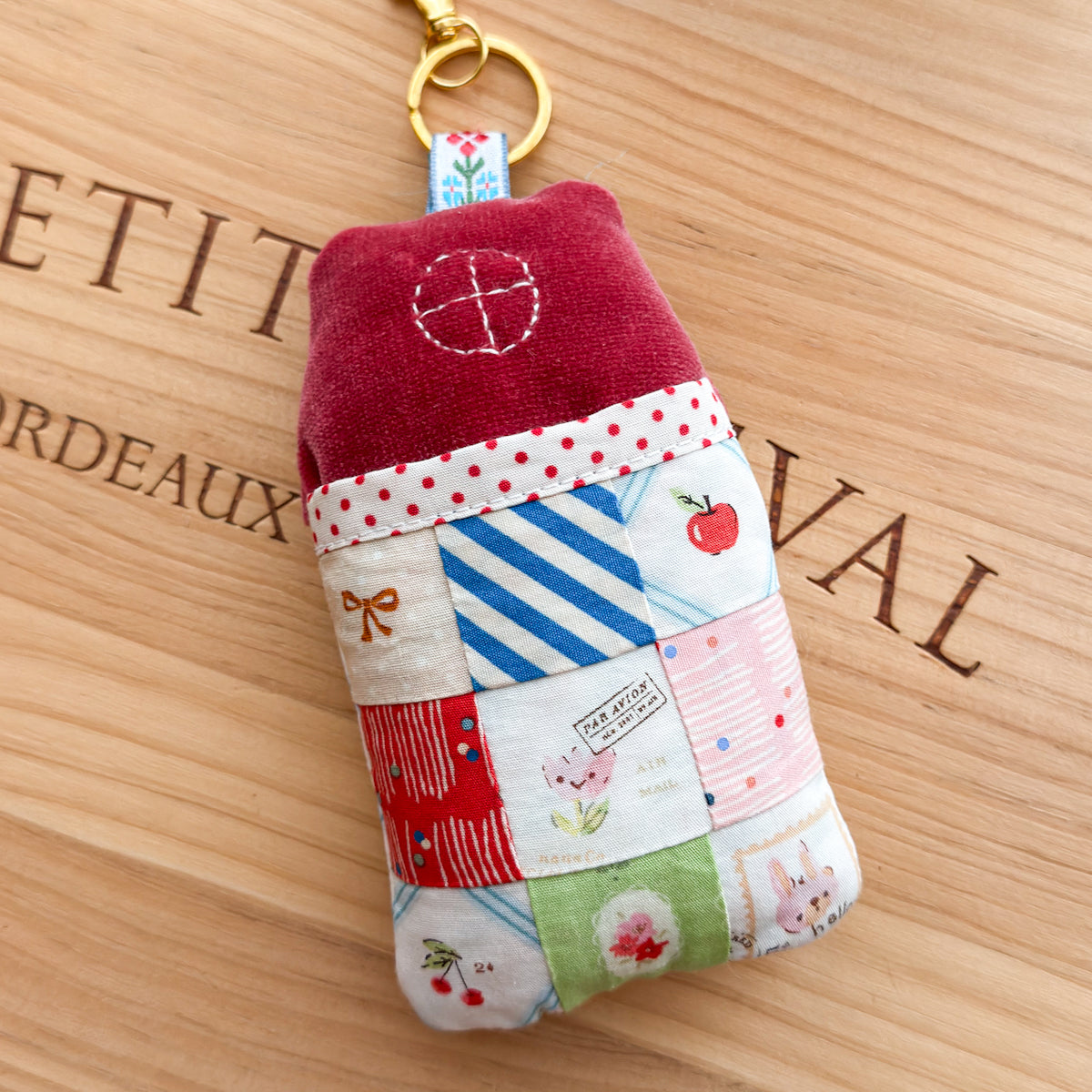 Townhouse Pocket Pincushion in Velvet + Minimo Fabrics by Amy Sinibaldi for nanaCompany