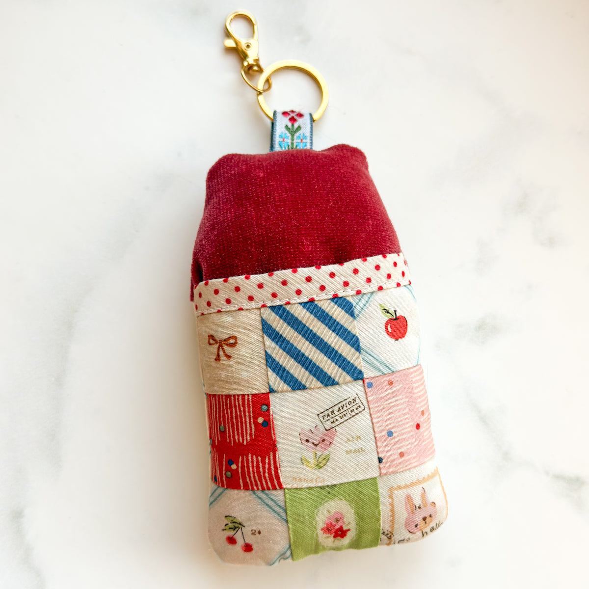 Townhouse Pocket Pincushion in Velvet + Minimo Fabrics by Amy Sinibaldi for nanaCompany