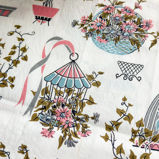 Vintage Birdcage Fabric