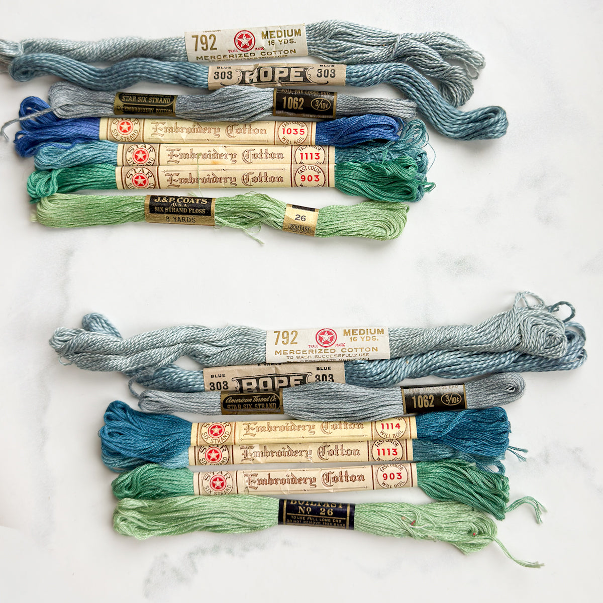 Vintage Embroidery Floss Beautiful Vintage Labels at nanaCompany | Choose Set