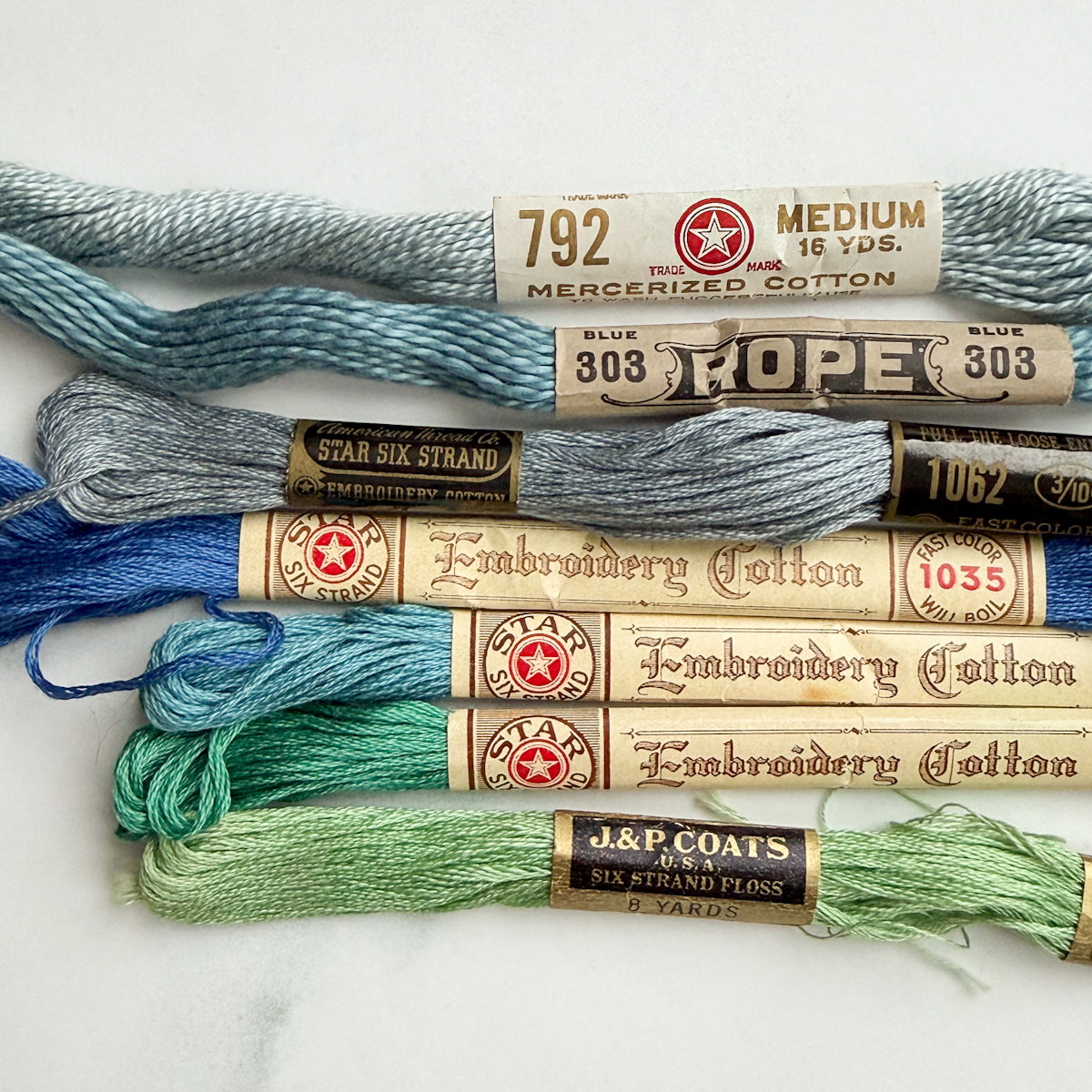 Vintage Embroidery Floss Beautiful Vintage Labels at nanaCompany | Choose Set