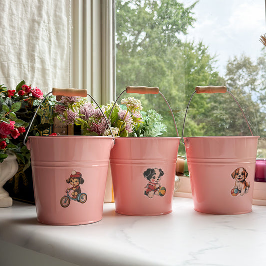 Vintage Look Mini Pails