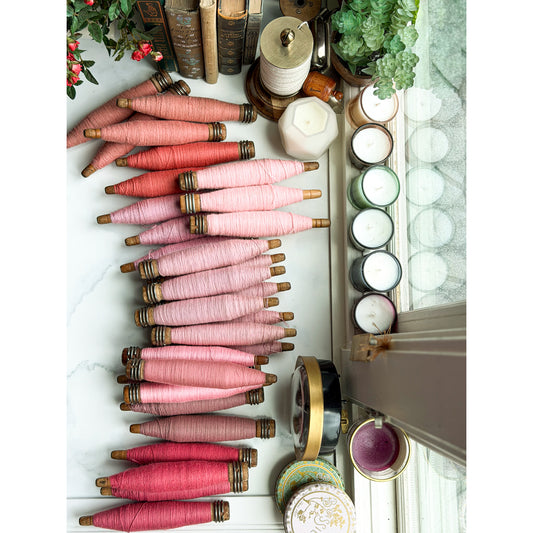 Vintage Wooden Textile Bobbin | Choose Color