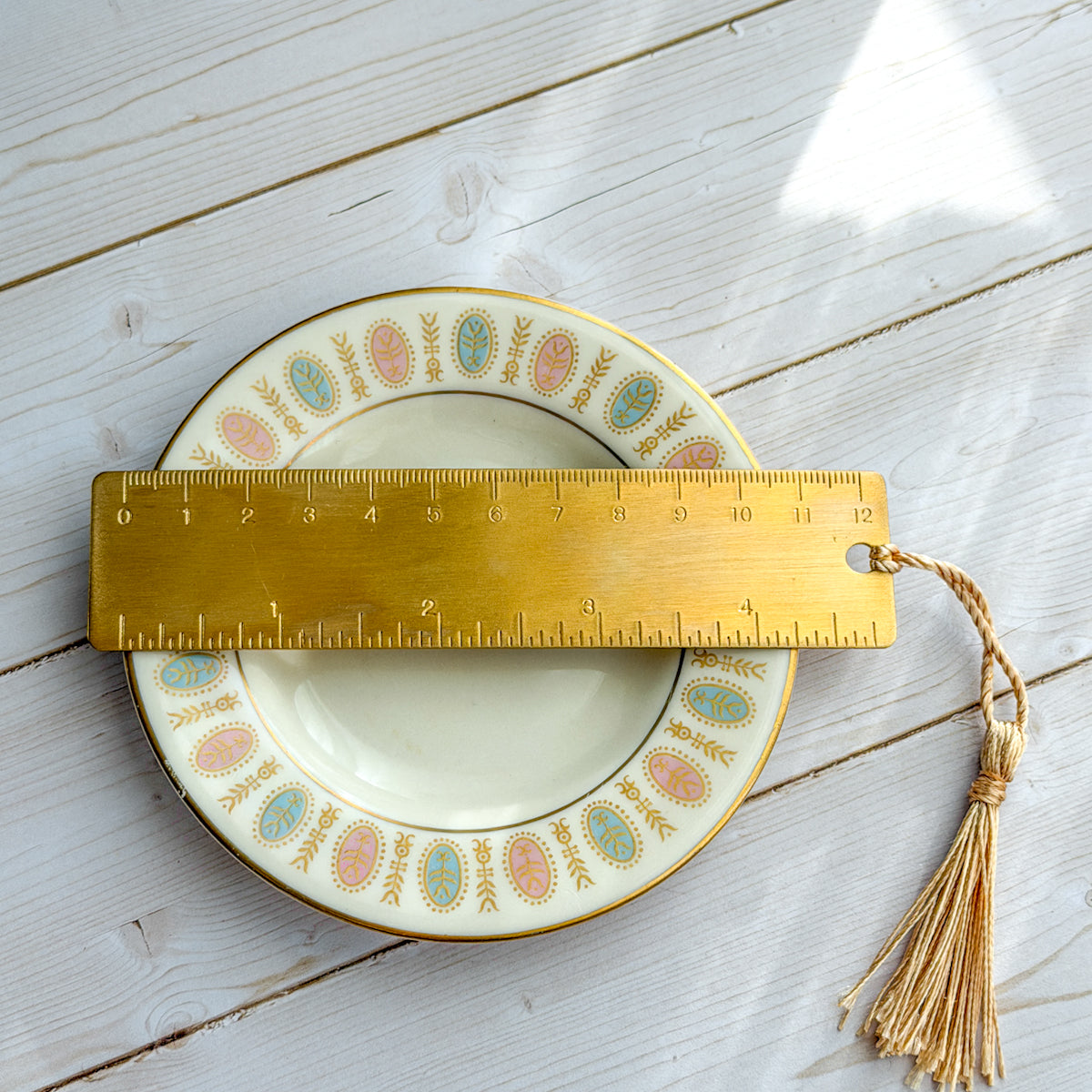 Vintage Tiny Dish in Pink & Blue | Castleton China Lavalliere