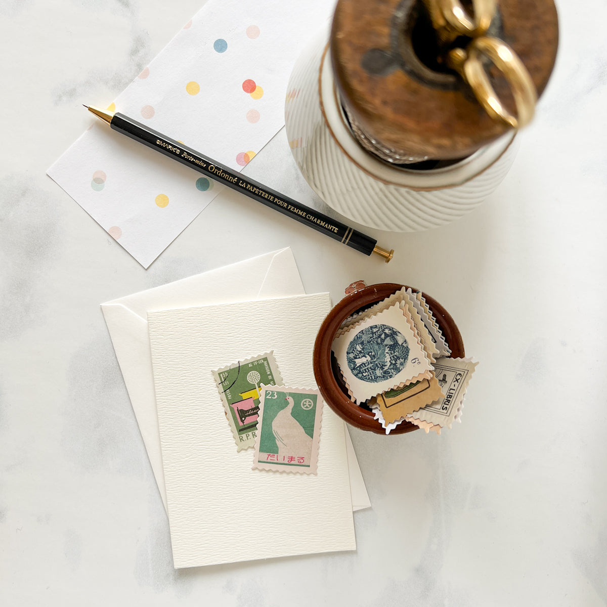 Vintage Art Stamp Stickers