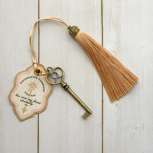 Antique Style Vintage Hotel Charm Love Tasseled Key
