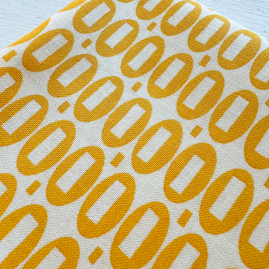 Yellow Pezzy Print fabric by American Jane | FQ