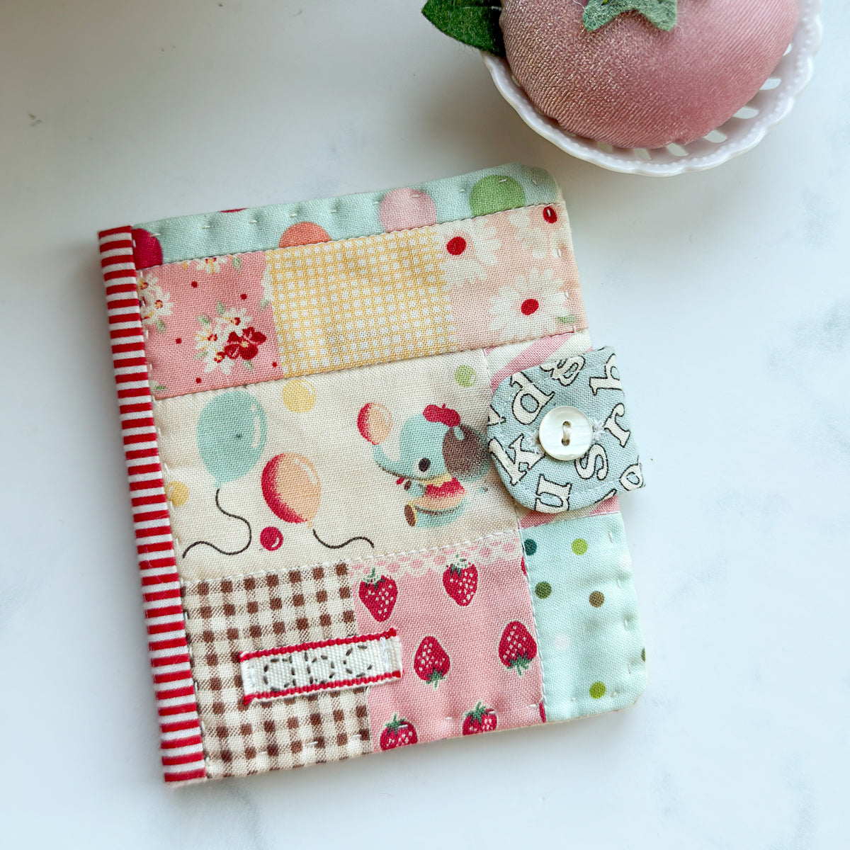 a-b-c- Elephant Patchwork Needle Book | No.2