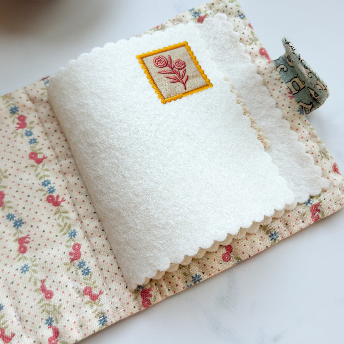 a-b-c- Elephant Patchwork Needle Book | No.2