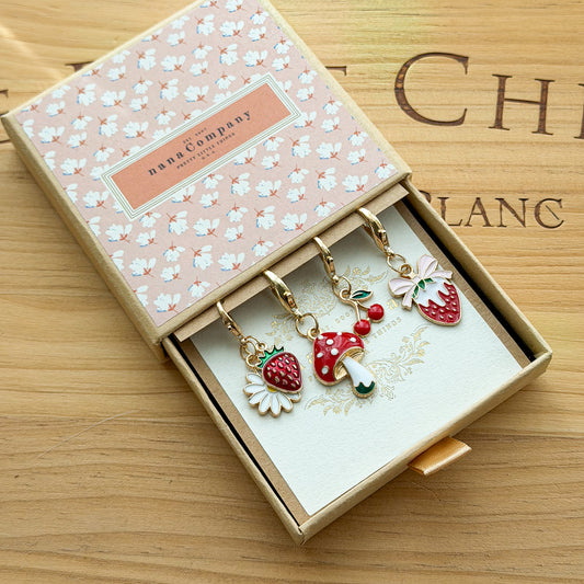Limited Edition Cute Charms for Zipper Pulls, Knitting, Keychains, Backpacks- from nanaCompany