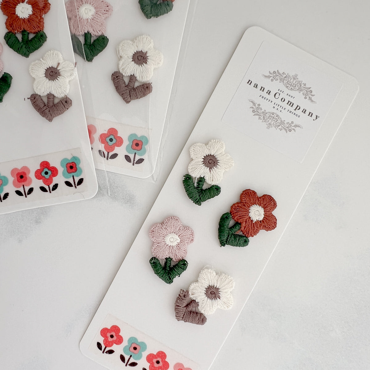 Petite Flower Appliqué Sew-on Patches