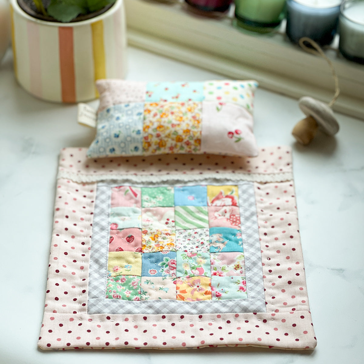 Doll Quilt and Pillow set